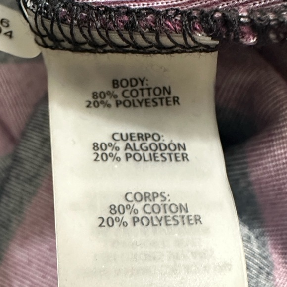 NWT CALVIN KLEIN VELOUR WOMENS BLACK AND PURPLE STRIPE ZIP JACKET Sz L - Picture 9 of 13